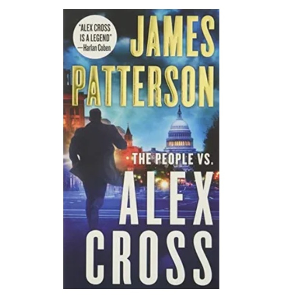James Patterson Paperback Novel with Navy & Gold Spine